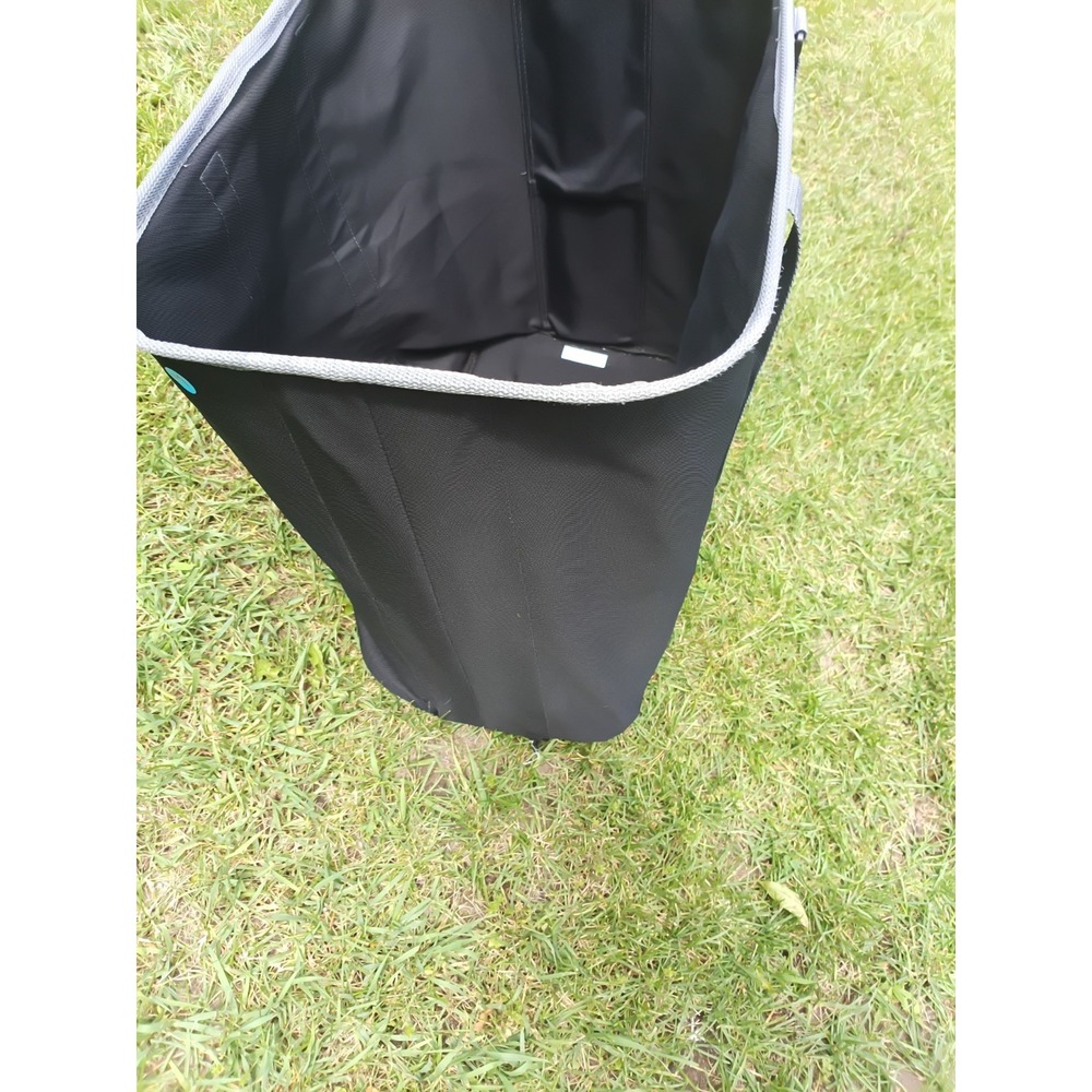CleverMade SnapBasket Heavy Duty Collapsible Laundry Caddy Black 64L Tote